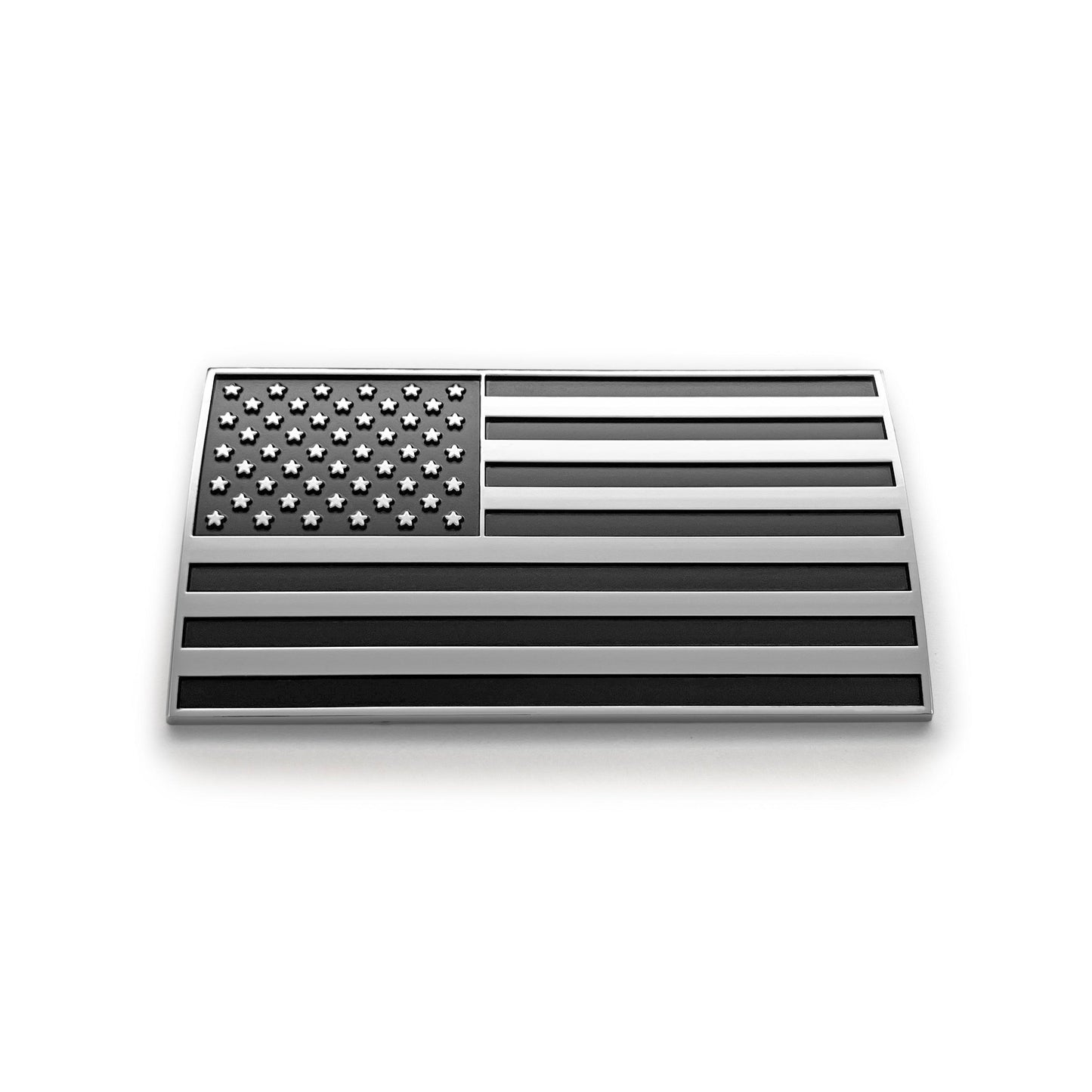 US Flag – Black & Chrome