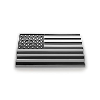 US Flag – Black & Chrome