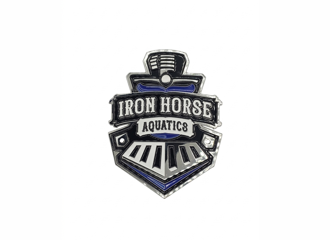 Iron Horse Aquatics (Metal Badge)