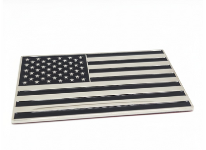 US Flag – Black & Chrome