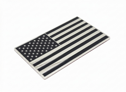 US Flag – Black & Chrome